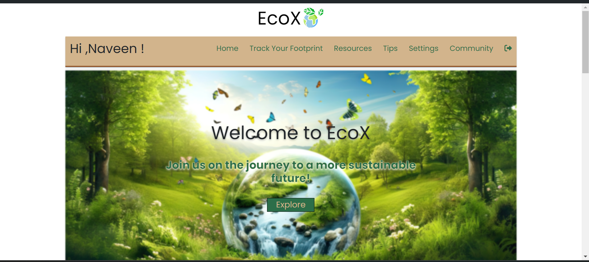 EcoX - Sustainable Living Guide